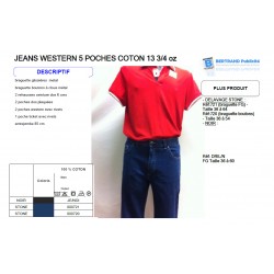 JEANS de TRAVAIL WESTERN COTON